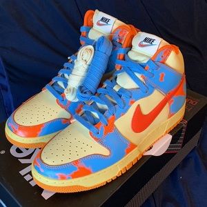 Nike Dunk High 1985 “Orange Acid Wash”